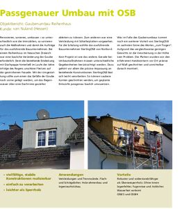 Objektbericht – Passgenauer Umbau mit OSB